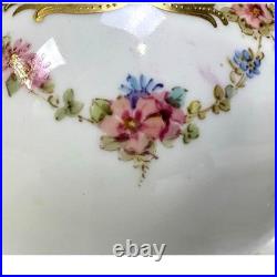 Antique Royal Crown Derby Late 1800's 6 Vase-Turquoise Gilded Accents-Exquisite
