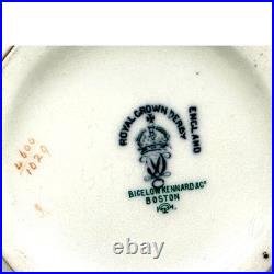 Antique Royal Crown Derby Late 1800's 6 Vase-Turquoise Gilded Accents-Exquisite