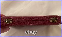 Antique Royal Crown Derby LeWitt Set of 6 Knives 7 Hard Case