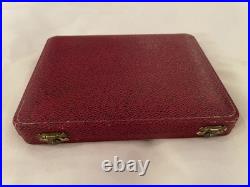 Antique Royal Crown Derby LeWitt Set of 6 Knives 7 Hard Case