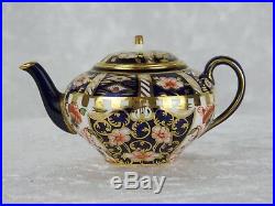 Antique Royal Crown Derby Miniature Teapot Pattern 6299 Dated 1910