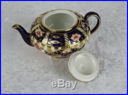 Antique Royal Crown Derby Miniature Teapot Pattern 6299 Dated 1910