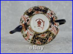 Antique Royal Crown Derby Miniature Teapot Pattern 6299 Dated 1910