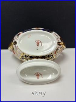 Antique Royal Crown Derby Old Imari 1920's Creamer & Covered Sugar Bowl