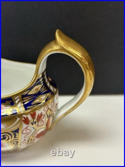 Antique Royal Crown Derby Old Imari 1920's Creamer & Covered Sugar Bowl