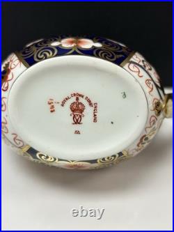 Antique Royal Crown Derby Old Imari 1920's Creamer & Covered Sugar Bowl