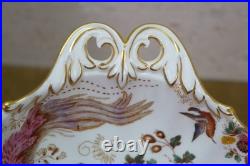 Antique Royal Crown Derby Olde Avesbury Phoenix Footed Dish Compote 10