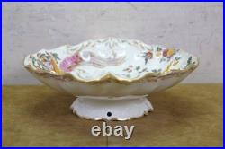 Antique Royal Crown Derby Olde Avesbury Phoenix Footed Dish Compote 10