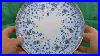 Antique-Royal-Crown-Derby-Osborne-Blue-And-White-China-Serving-Plate-01-vaa