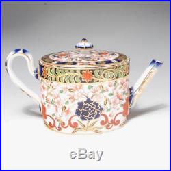 Antique Royal Crown Derby Oval Body Teapot Imari Pattern