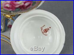 Antique Royal Crown Derby Pattern 1411- Floral Vase And Cover Date 1903