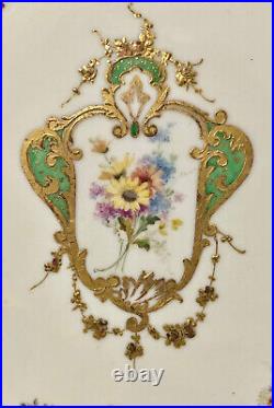 Antique Royal Crown Derby Plate, Hand Painted, 1889