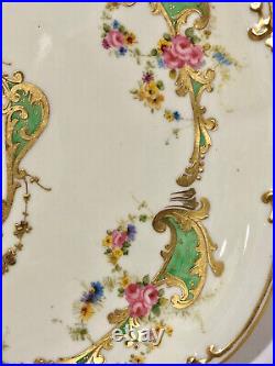 Antique Royal Crown Derby Plate, Hand Painted, 1889