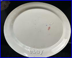 Antique Royal Crown Derby Platter/Tray Imari Kings Pattern c1888 England 11.5L