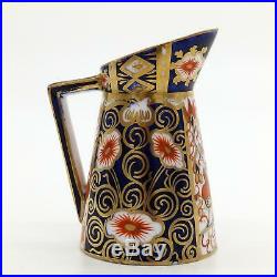 Antique Royal Crown Derby Porcelain A novelty Milk Jug Imari Pattern C. 19thC