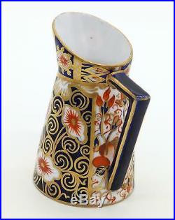 Antique Royal Crown Derby Porcelain A novelty Milk Jug Imari Pattern C. 19thC