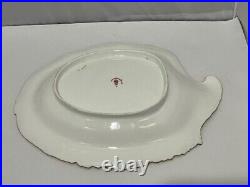 Antique Royal Crown Derby Porcelain serving dish bowl 4998 Cobalt/Gold HTF RARE