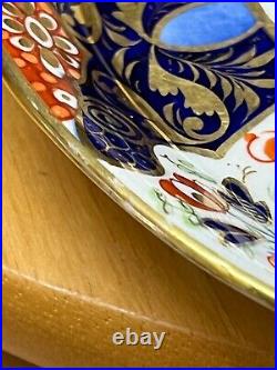 Antique Royal Crown Derby Queens Pattern Imari 7.5 Oval Serving Dish c. 1806-25