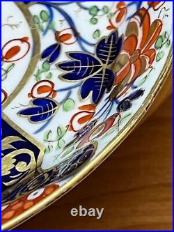 Antique Royal Crown Derby Queens Pattern Imari 7.5 Oval Serving Dish c. 1806-25