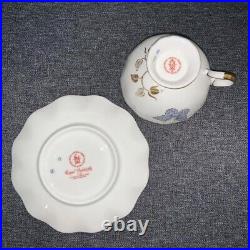 Antique Royal Crown Derby Royal Butterfly Cup & Saucer