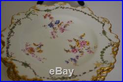 Antique Royal Crown Derby Set Of 6 Dessert Plates For W. H. Plummer