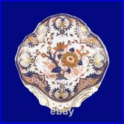 Antique Royal Crown Derby Shell Dish Early Kings Old Japan Imari c. 1806-1825
