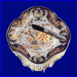 Antique Royal Crown Derby Shell Dish Early Kings Old Japan Imari c. 1806-1825