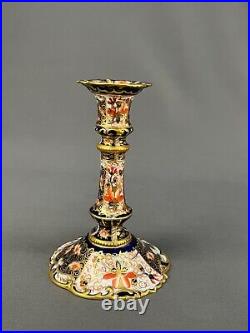 Antique Royal Crown Derby TRADITIONAL IMARI 2451 6 Candle Stick c. 1908