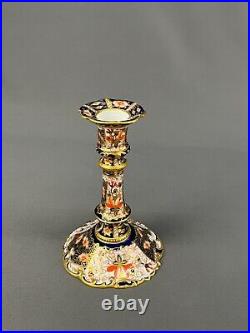 Antique Royal Crown Derby TRADITIONAL IMARI 2451 6 Candle Stick c. 1908