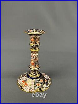 Antique Royal Crown Derby TRADITIONAL IMARI 2451 6 Candle Stick c. 1908