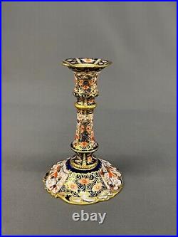 Antique Royal Crown Derby TRADITIONAL IMARI 2451 6 Candle Stick c. 1908