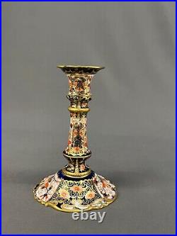 Antique Royal Crown Derby TRADITIONAL IMARI 2451 6 Candle Stick c. 1908