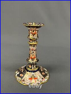 Antique Royal Crown Derby TRADITIONAL IMARI 2451 6 Candle Stick c. 1908