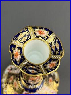 Antique Royal Crown Derby TRADITIONAL IMARI 2451 6 Candle Stick c. 1908