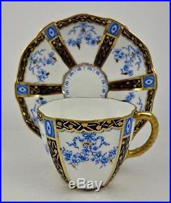 Antique Royal Crown Derby Tea Cup & Saucer