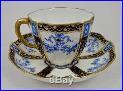 Antique Royal Crown Derby Tea Cup & Saucer