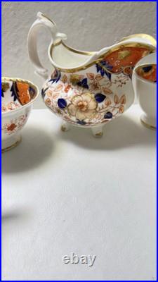 Antique Royal Crown Derby Tea Cups & Creamer Antique Royal Crown Derby Tea Cups & Creamer