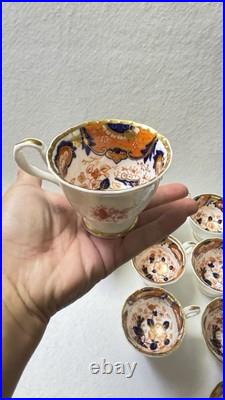 Antique Royal Crown Derby Tea Cups & Creamer
