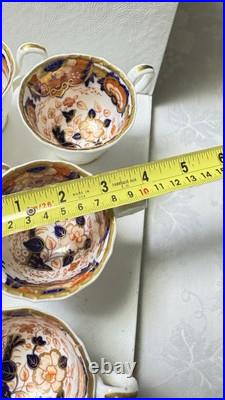 Antique Royal Crown Derby Tea Cups & Creamer Antique Royal Crown Derby Tea Cups & Creamer