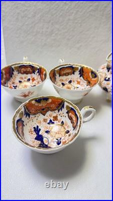 Antique Royal Crown Derby Tea Cups & Creamer
