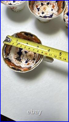 Antique Royal Crown Derby Tea Cups & Creamer