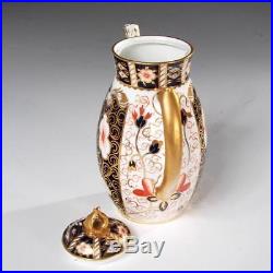 Antique Royal Crown Derby Traditional Imari Coffee Pot