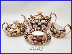 Antique Royal Crown Derby Traditional Imari Teapot from 1907