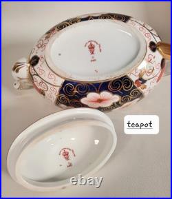 Antique Royal Crown Derby Traditional Imari Teapot from 1907