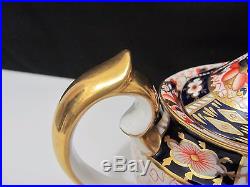 Antique Royal Crown Derby Traditional Imari small Teapot with Lid -2451- 4A