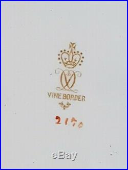 Antique Royal Crown Derby Vine Border Soup Tureen Cobalt Blue & Gold c. 1886