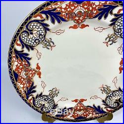 Antique Royal Crown Derby for Tiffany & CO Imari Kings Pattern Plates(2) England