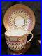 Antique-Royal-Derby-Porcelain-Flute-Tea-Cup-Saucer-Puce-Mark-RARE-188-c-1785-01-lhb