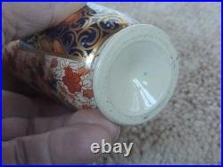 Antique Traditional Imari By Royal Crown Derby 2 Pc Cruet hand painted