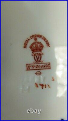 Antique Victorian Royal Crown Derby Teacup And Saucer Imari Porcelain Rd. 204893